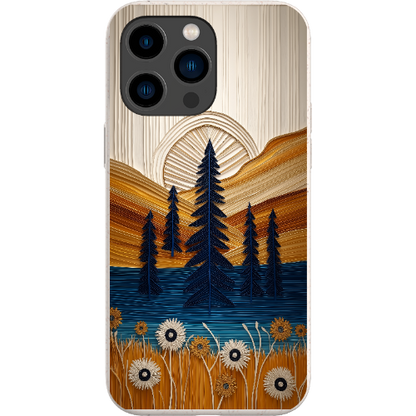 Folded Paper Mountain Bio Case