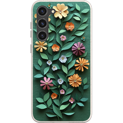 Paper Cut Colorful Floral Bio Case