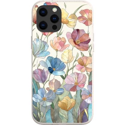 Stained Glass Flowers Bio Case
