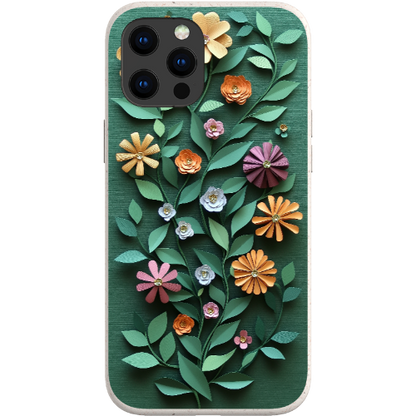 Paper Cut Colorful Floral Bio Case