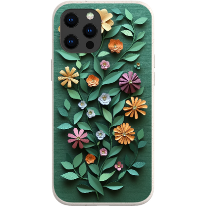 Paper Cut Colorful Floral Bio Case
