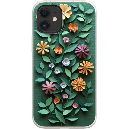 Paper Cut Colorful Floral Bio Case