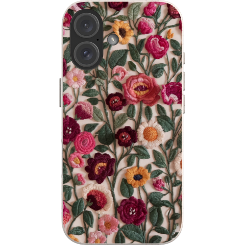 Floral Embroidered Look Bio Case