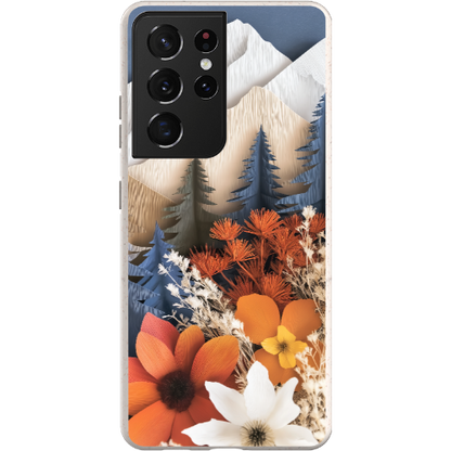Paper Floral Mountain Bio Case