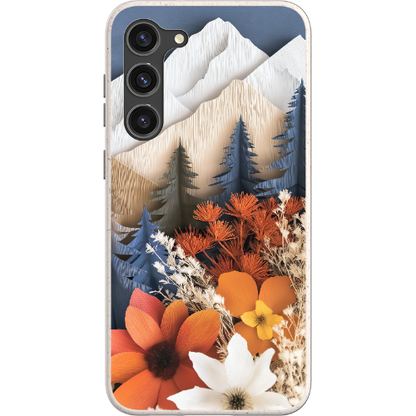 Paper Floral Mountain Bio Case