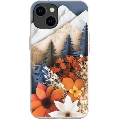 Paper Floral Mountain Bio Case
