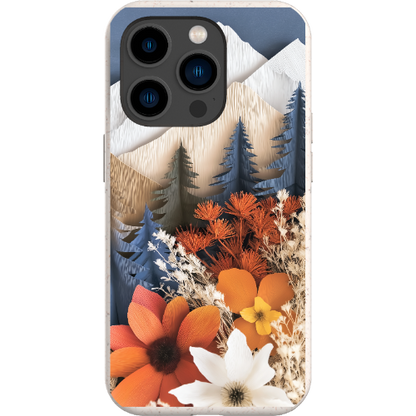 Paper Floral Mountain Bio Case
