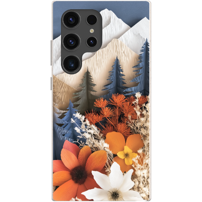 Paper Floral Mountain Bio Case
