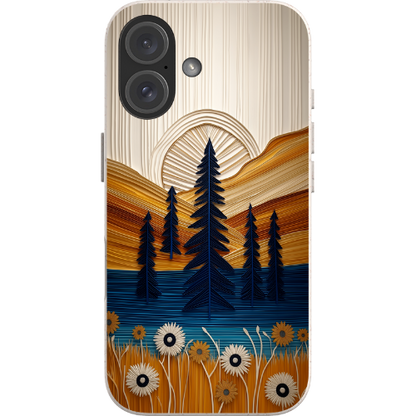 Folded Paper Mountain Bio Case