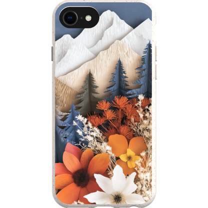 Paper Floral Mountain Bio Case