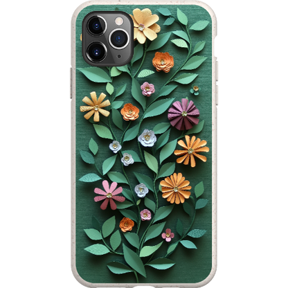 Paper Cut Colorful Floral Bio Case