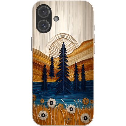 Folded Paper Mountain Bio Case