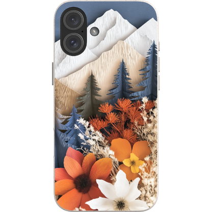 Paper Floral Mountain Bio Case