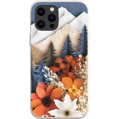 Paper Floral Mountain Bio Case