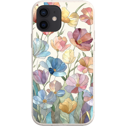 Stained Glass Flowers Bio Case