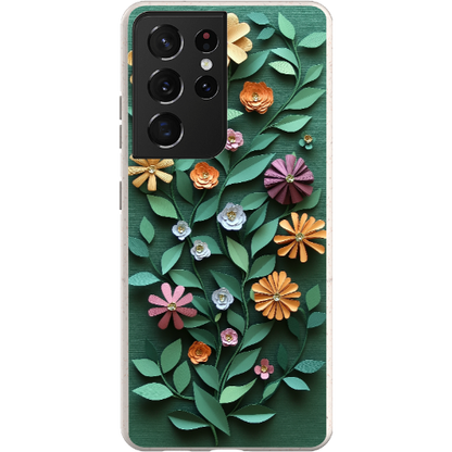 Paper Cut Colorful Floral Bio Case