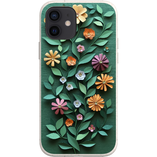 Paper Cut Colorful Floral Bio Case