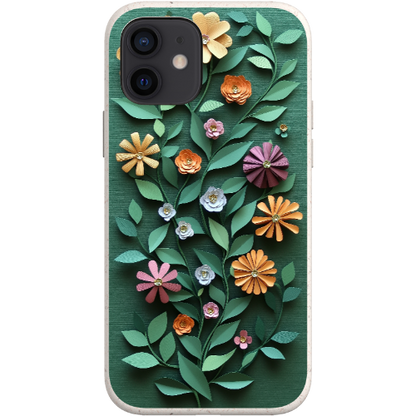 Paper Cut Colorful Floral Bio Case