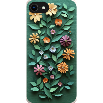 Paper Cut Colorful Floral Bio Case