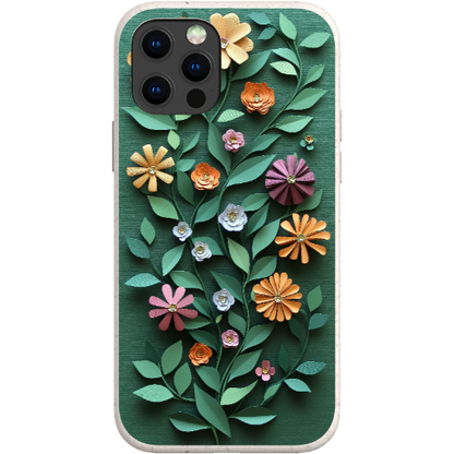 Paper Cut Colorful Floral Bio Case